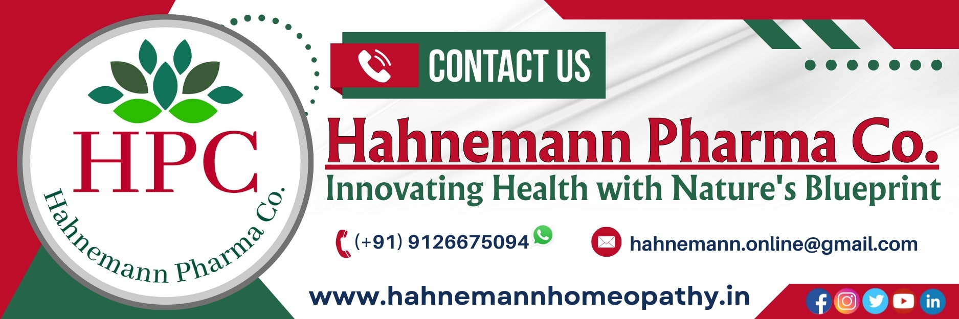 Contact Us - Hahnemann Pharma Co. - Innovating Health with Nature's Blueprint